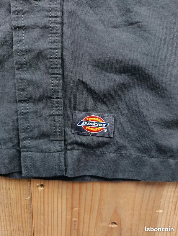 Chemise Dickies Homme S marron foncé Workwear Mister Manches Courtes USA #P181 (image 3)