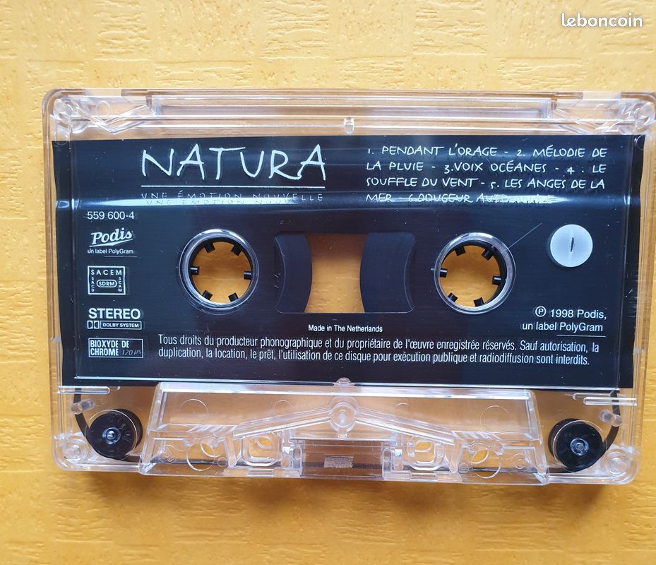 K7 audio NATURA musique douce zen (image 3)
