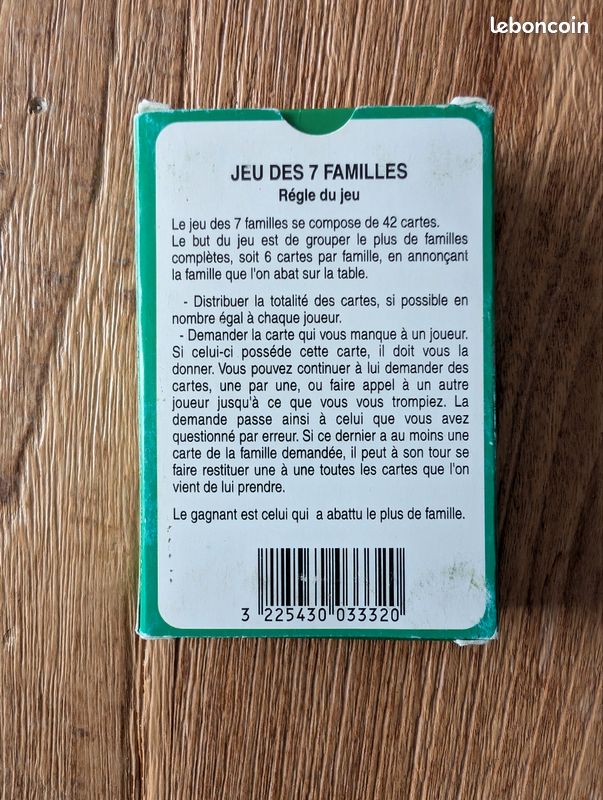 Jeu de sept familles animaux de la forêt (image 2)