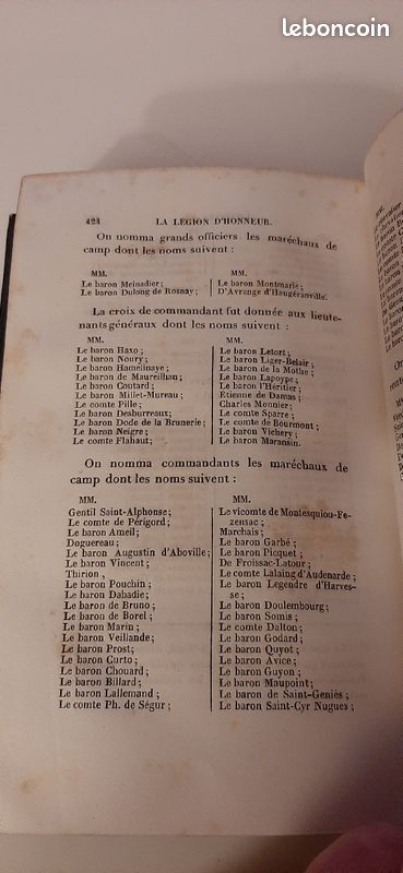 LIVRE : la légion d'honneur par Alex Mazas 1854 (image 7)