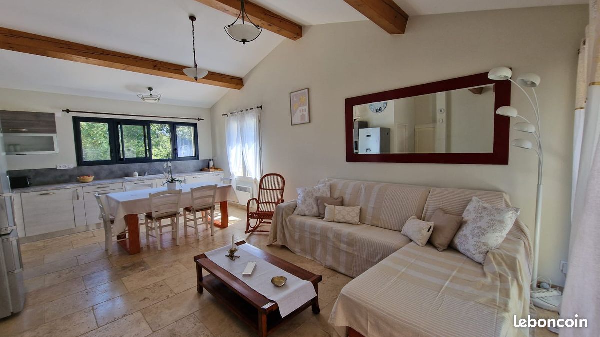 Villa meublée 80m² - 2 chambres + bureau - Jardin - Octobre à avril (image 2)