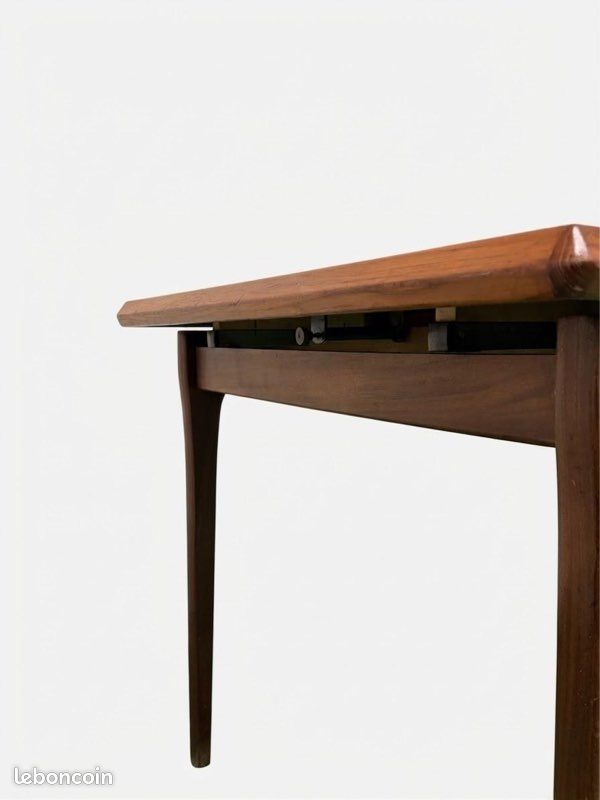 Table à manger danoise vintage en teck extensible 6/10 places⁠ (image 7)