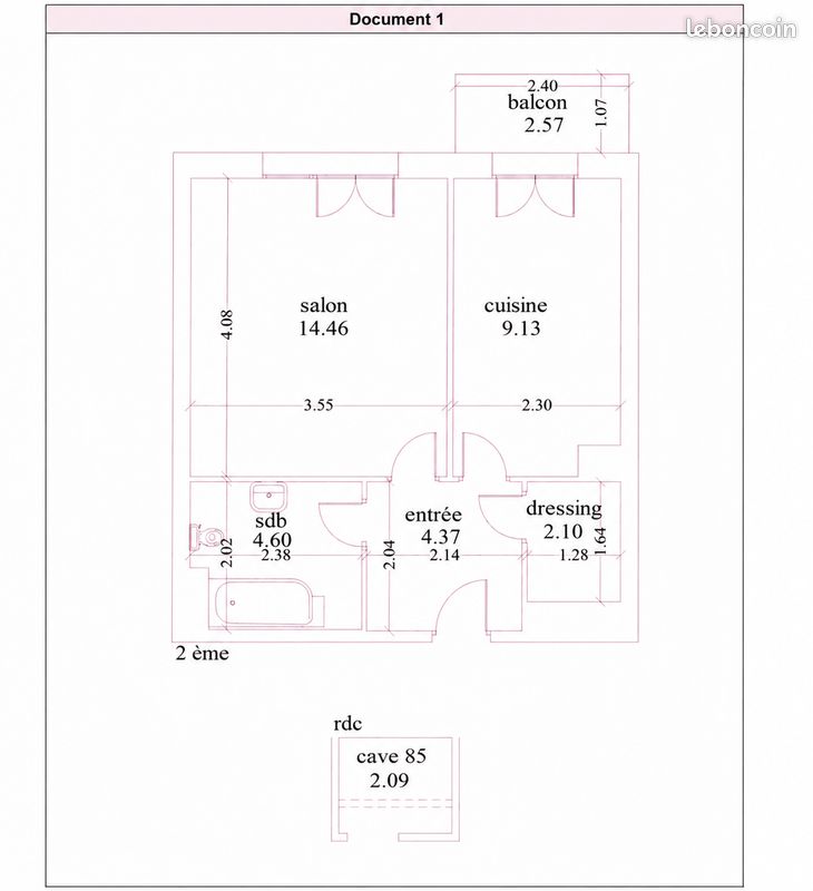 Appartement 1 pièce 35 m² (image 11)