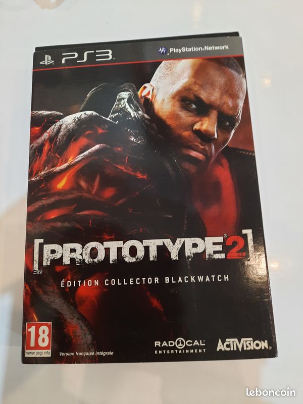 Jeu PS3 PROTOTYPE 2 – Édition Collector Blackwatch – Version Française – Bon état