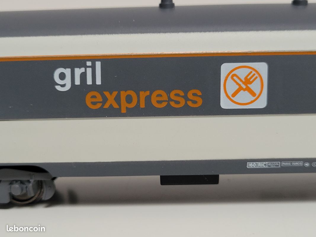 Train wagon N°540100 Voiture SNCF GRILL EXPRESS CORAIL Jouef Ho (image 10)