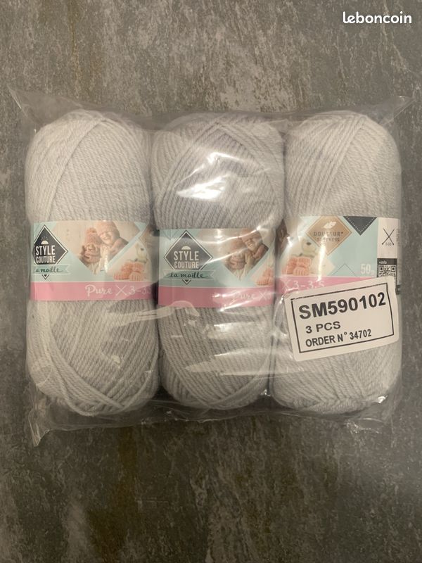 STYLE COUTURE- Lot de pelotes de laine à prix imbattable 4euros