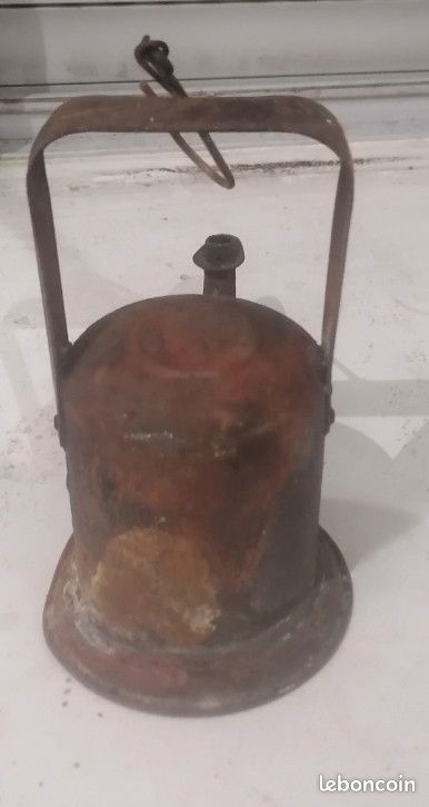 Lampe De Chambre Noire Ancienne - Collier De Laboratoire Photo - Collodion - France