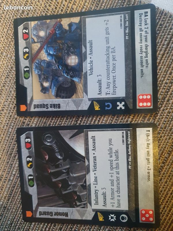Lot 21 cartes Vintage Warhammer 40000 40k ork space marine (image 2)