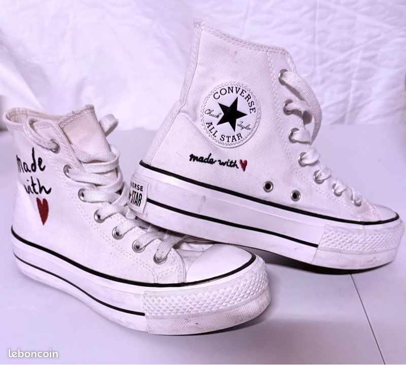 Converse All Star Chuck Taylor blanches haute (image 1)