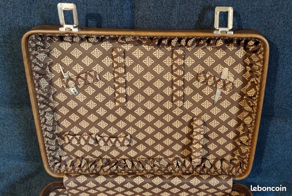 Petite valise Vintage Cuir marron (image 6)