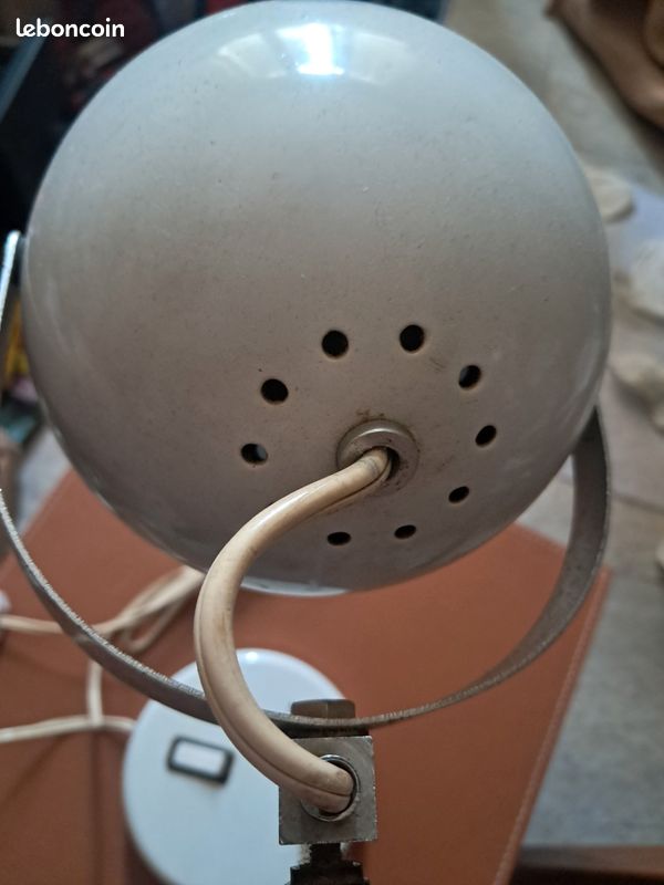 Lampe de bureau vintage année 70 eye-ball - très bon état (image 2)