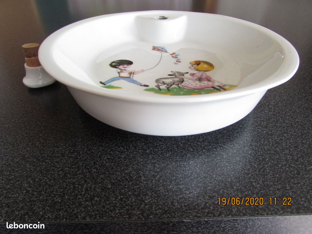 Assiette bébé avec réservoir eau chaude GROTTI (image 3)
