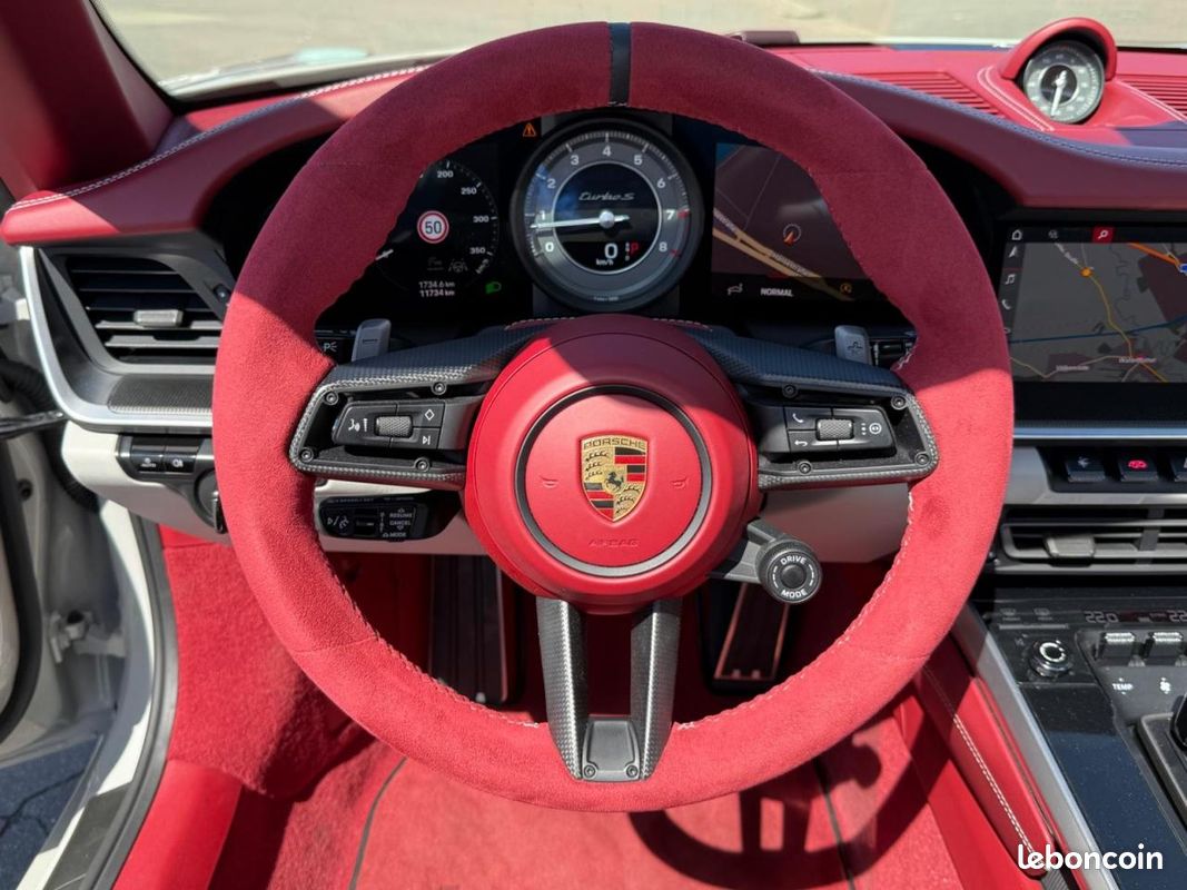 PORSCHE 911 992 Turbo S Cabriolet Exclusive Kreide/Lift/Burmester 3.8i 650 PDK (image 10)