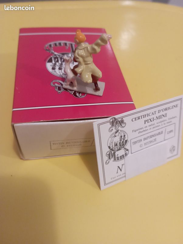 Tintin imperméable # Figurine mini Pixi mini Plomb