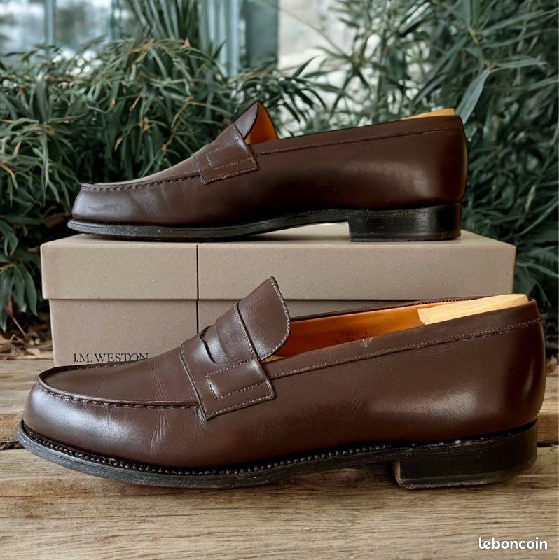 Paire de J.M Weston 180 Signature Chocolat Taille 9B (43 EU) Avec boîte, embauchoirs et accessoires (image 6)