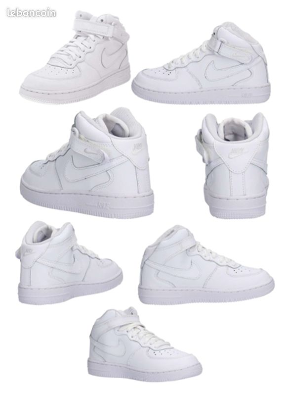 Nike Air Force 1 – blanches montantes – Taille 27,5 – NEUVES (image 3)