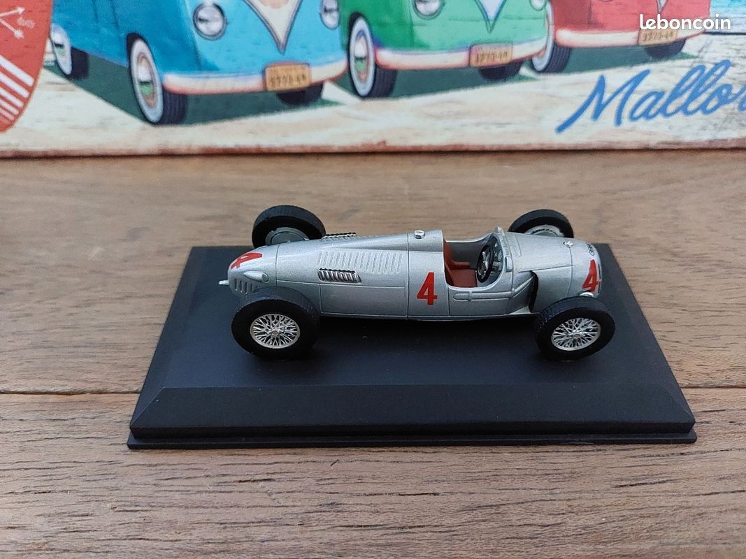 PJ Voiture Auto Union V16 GP Donington 1937 N°5 1/43 Heco modeles 100