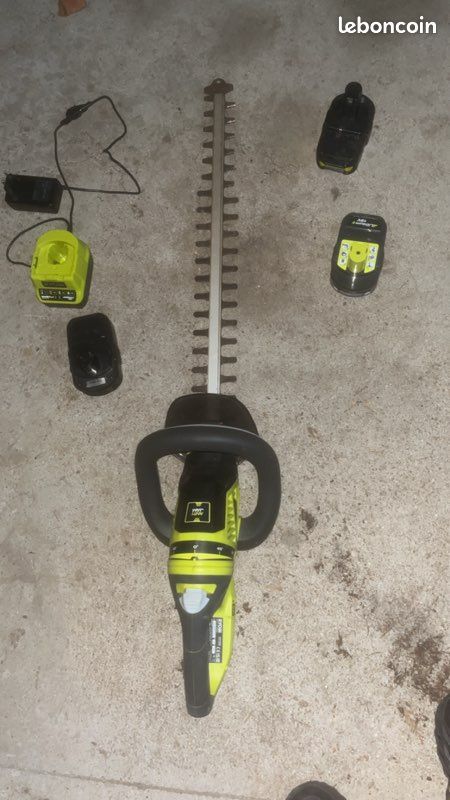 Taille‑haie Ryobi 18V One+ + batteries + chargeur (image 3)