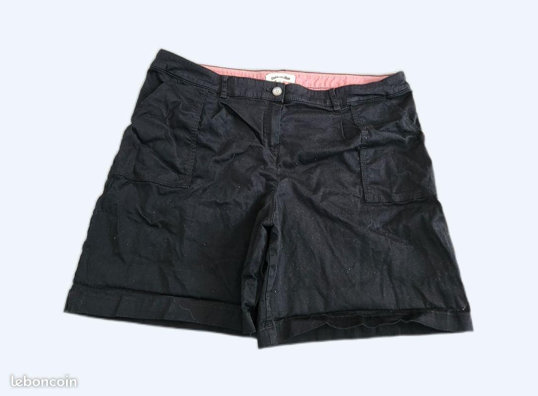 Short Noir Femme Taille 16 - Marque Cross - Neuf Avec étiquettes - Coton Mélangé