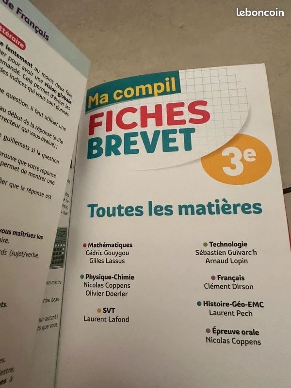 Fiches brevet toutes matières 2026 (image 4)