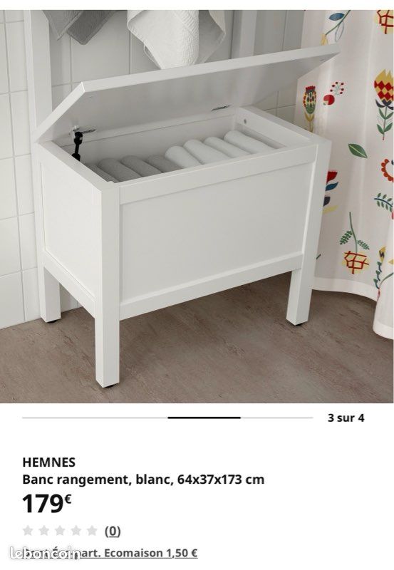 Porte manteau HEMNES - Ikea avec banc/rangement (image 6)