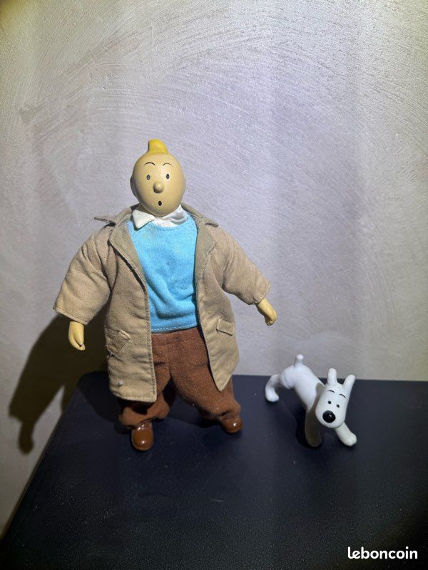 Figurine tintin porcelaine giftoys années 90 29 cm sans boite hergé