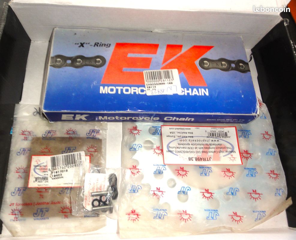 Kit chaine KAWASAKI ZR 7 ZR7 S et ou kit plaquettes Avant x4 + Arriérex2 (image 3)