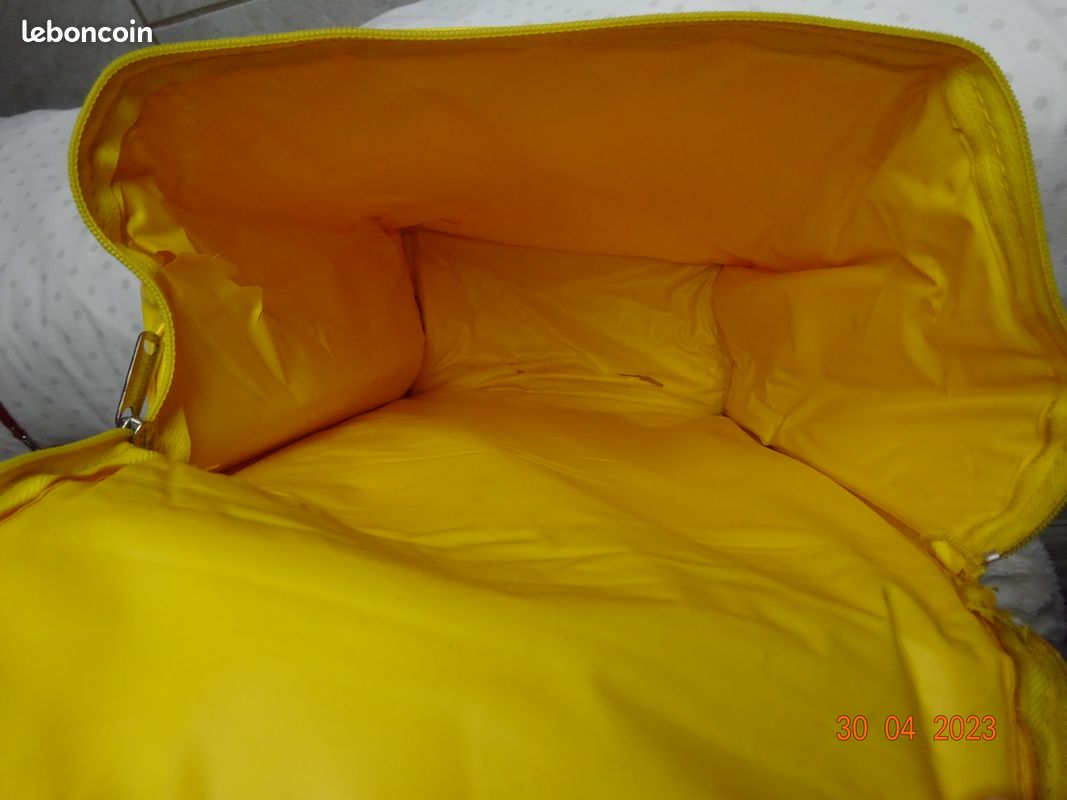Sac à Poignée Enfants REMORQUEUR & TUGGY - Vintage Jaune 1990 - Original (Occasion)