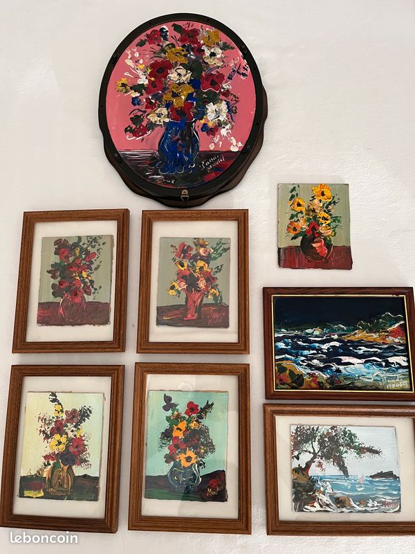 8 tableaux Claude Moulet (image 1)