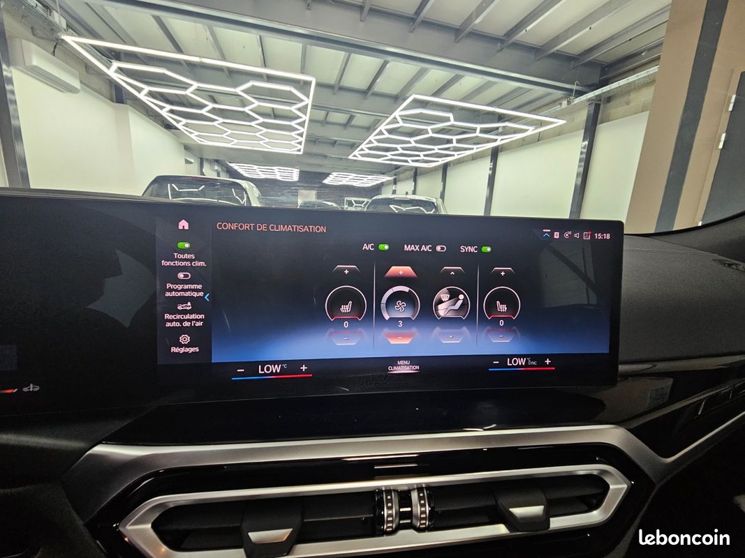 BMW 420i cabriolet M Sport / feux laser / ecrans full curvate display / siege chauffant / chauffage de nuque / régulateur auto adaptatif / feux auto / essuie-glace auto / volant chauffant / hayon ... (image 31)