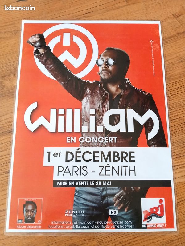 Affiche " Will i am" Paris (image 1)