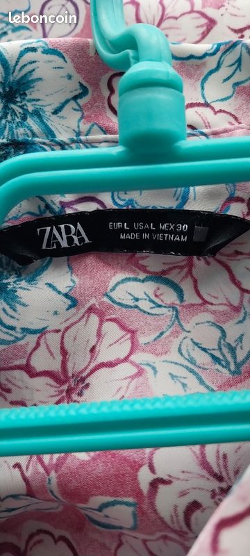 Chemise ZARA Taille 42/XL Multicolore - Occasion Bon état - Très Bon état Général