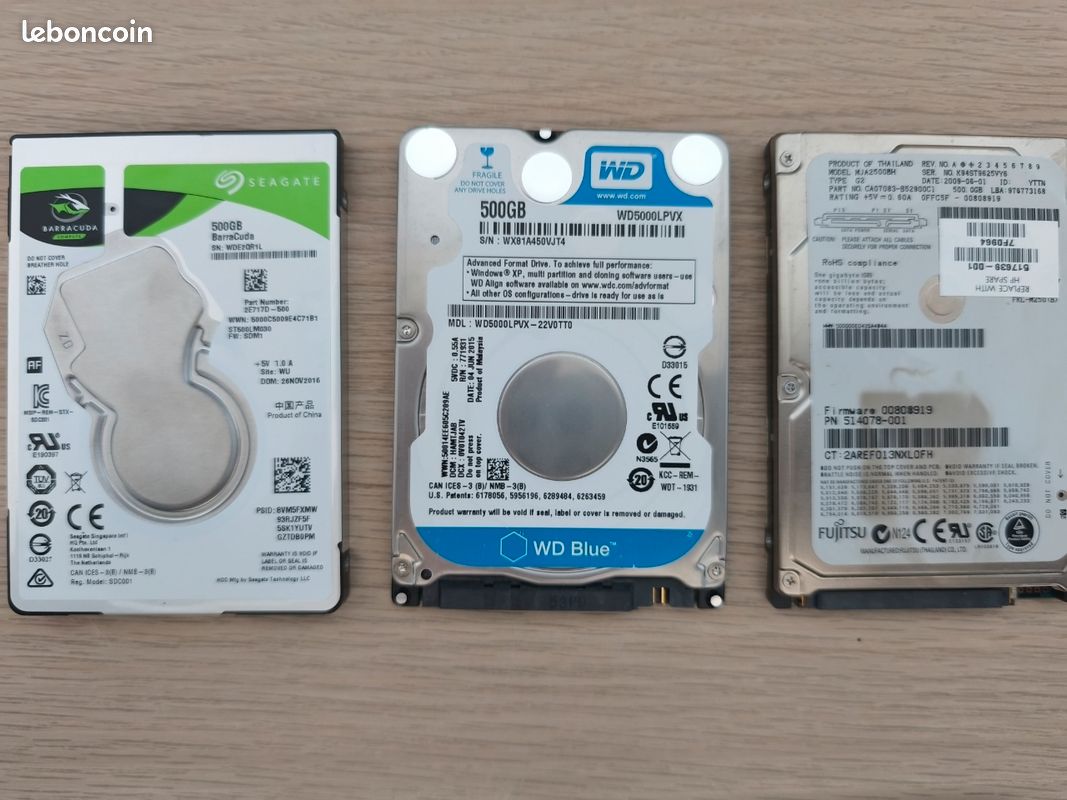 DISQUE DUR 3.5 SATA II 3 Gb/s 1TO 1 tera EUR 12,00 - FR