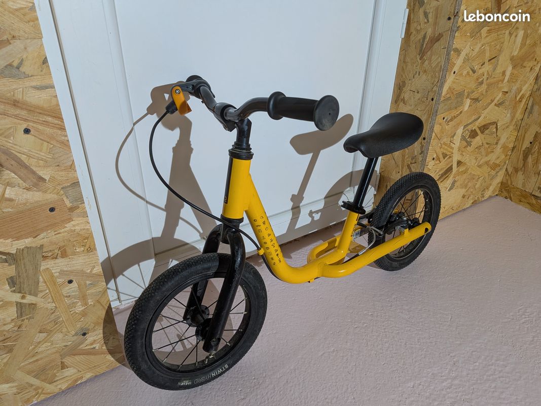 Bixe Vélo D'Équilibre Aluminium 12 Pouces - Draisienne Sans Pédales Pour Enfants 18 Mois à 6 Ans
