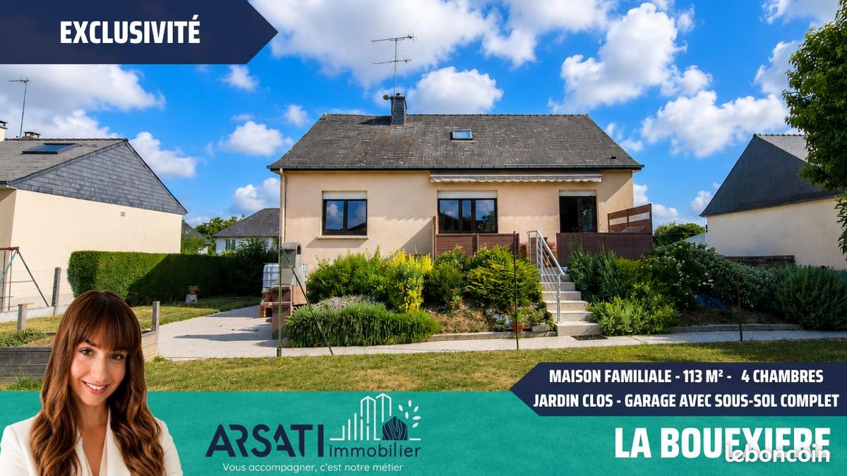 Maison 5 pièces 113 m² · à La Bouëxière · 113 m² · 236 000 €