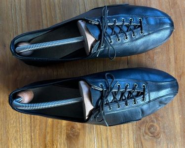 Chaussures Vintage CARNAC (T42) Cuir Bleu 1970/80's Leather Cycling Chaussures Vintage CARNAC (T42) Cuir Bleu 1970/80's Leather Cycling