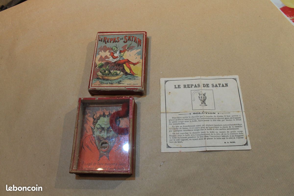 Jeu ancien « Le Repas de Satan » - MD Paris, Vers 1900