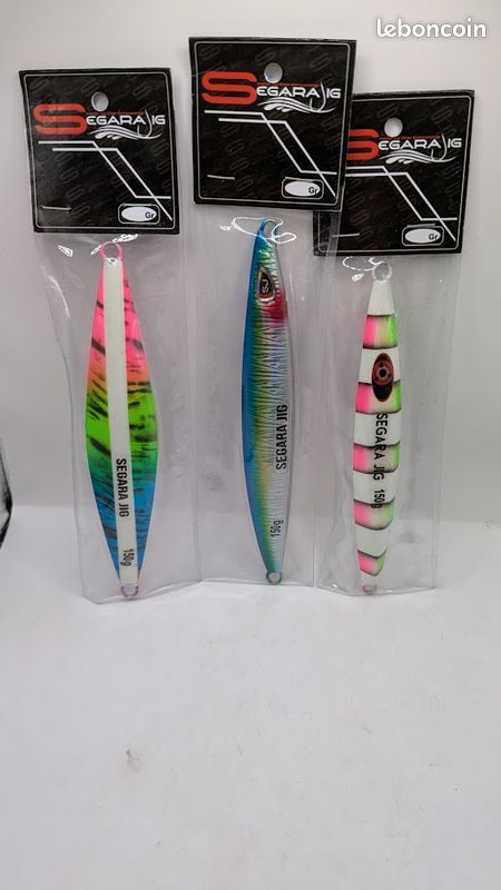Lot De 150 Leurres Métal Jigging - Pêche En Mer, Thon, Multicolore, Occasion, Japon