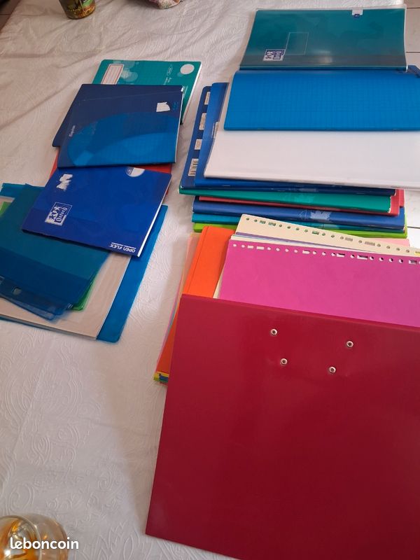 Lot 20 fournitures scolaire petit cahier grand cahier neuf (image 2)