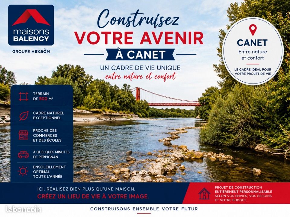 Terrain 600 m² Canet · 139 900 €