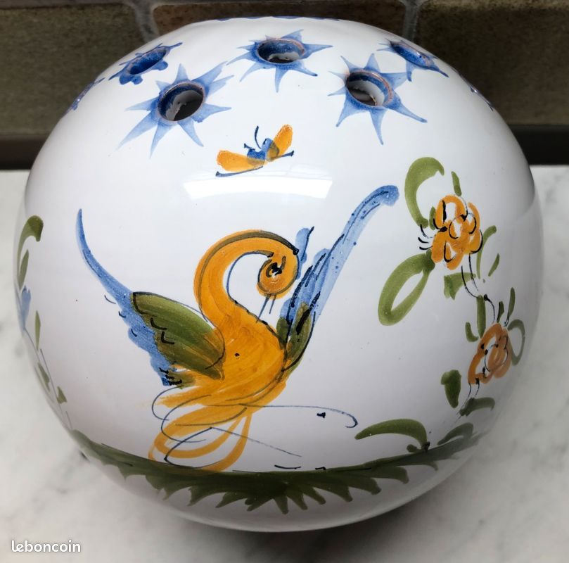 Vase Boule Pique Fleurs MOUSTIERS Martres Tolosane (image 4)
