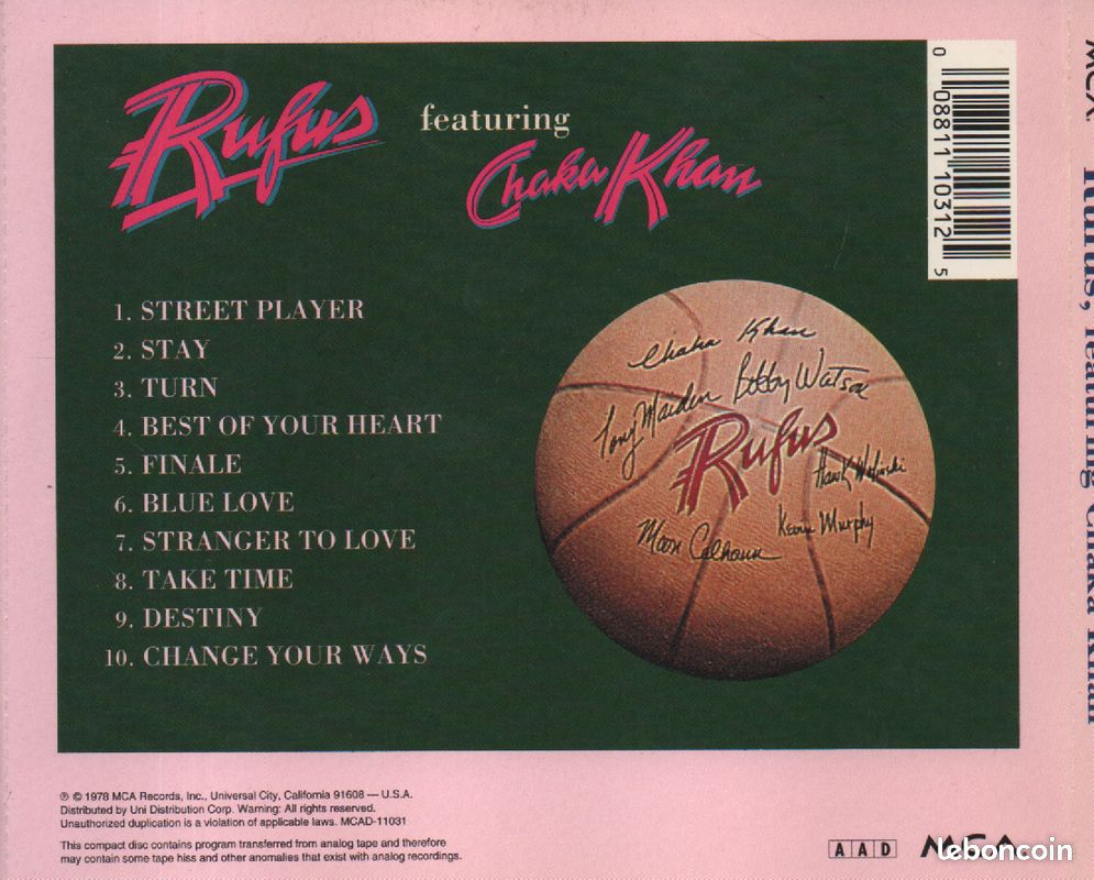 Rufus & Chaka Khan - Street Player - CD (image 3)