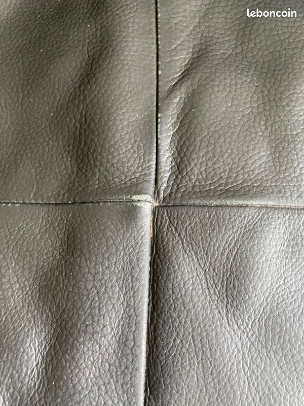 Canapé d'angle cuir italien supérieur (1,4mm) (image 3)
