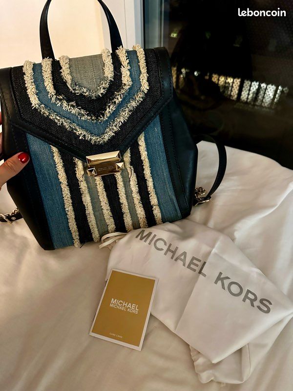 Multi Shlder Michael Kors Whitney Denim Bag Sac Michael Kors