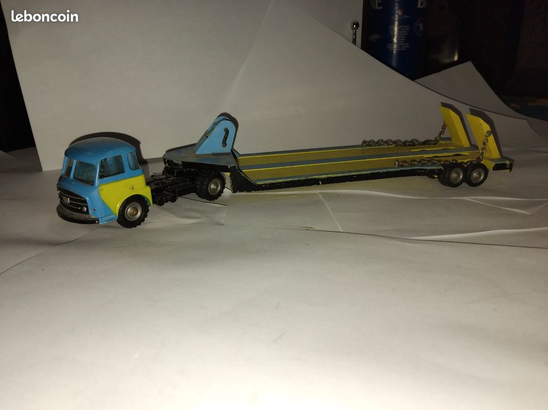 Camion Saviem LRS Plateau Surbaissé - CIJ 1:43 - Années 60 - Excellent état Boîte