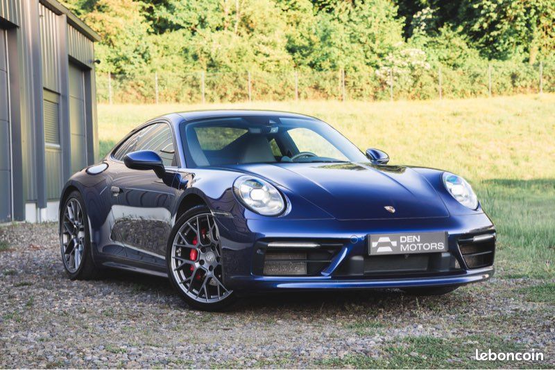 Porsche 911 992 Carrera 4S - Sport Design - Toit Carbone - Bleu Gentiane - Approved 09/2027 (image 1)
