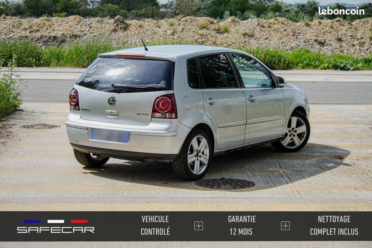 VOLKSWAGEN POLO 4 1.9 TDI 100cv FINITION SPORTLINE - REGUL DE VITESSE - DISTRIBUTION À JOUR - ENTRETIEN - GARANTIE 3 MOIS (image 2)