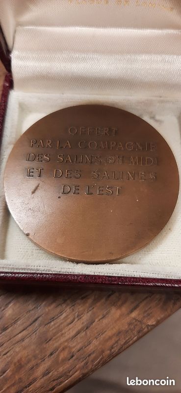 Médaille En Bronze – Compagnie Des Salins Du Midi – 1976 – Thème Agriculture