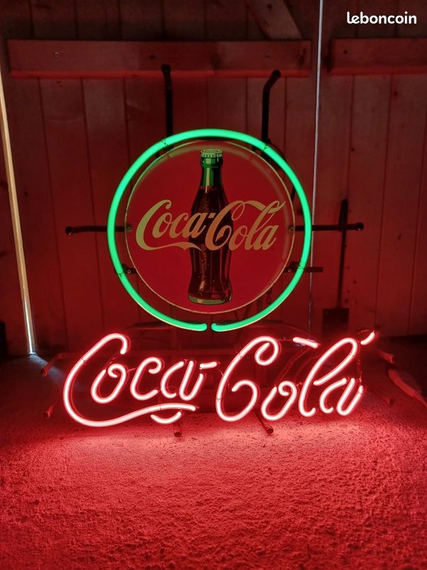 Panneau Lumineux Coca-Cola 40x30 Cm - Enseigne LED Pub - Collection
