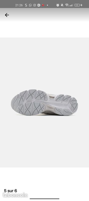 Ascis gel gris crème (image 2)